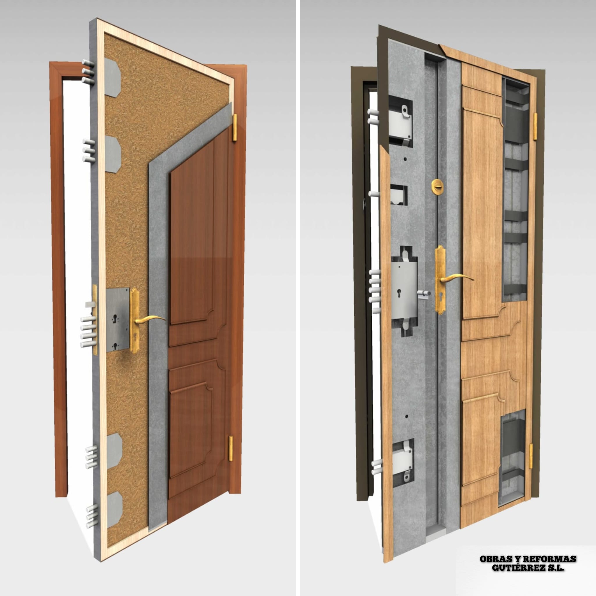 Puerta acorazada de alta seguridad
